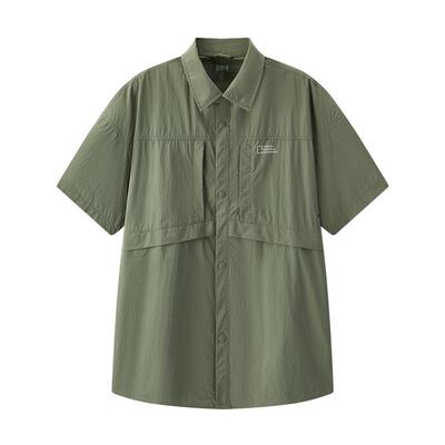 森马防晒凉感户外联名短袖衬衫男