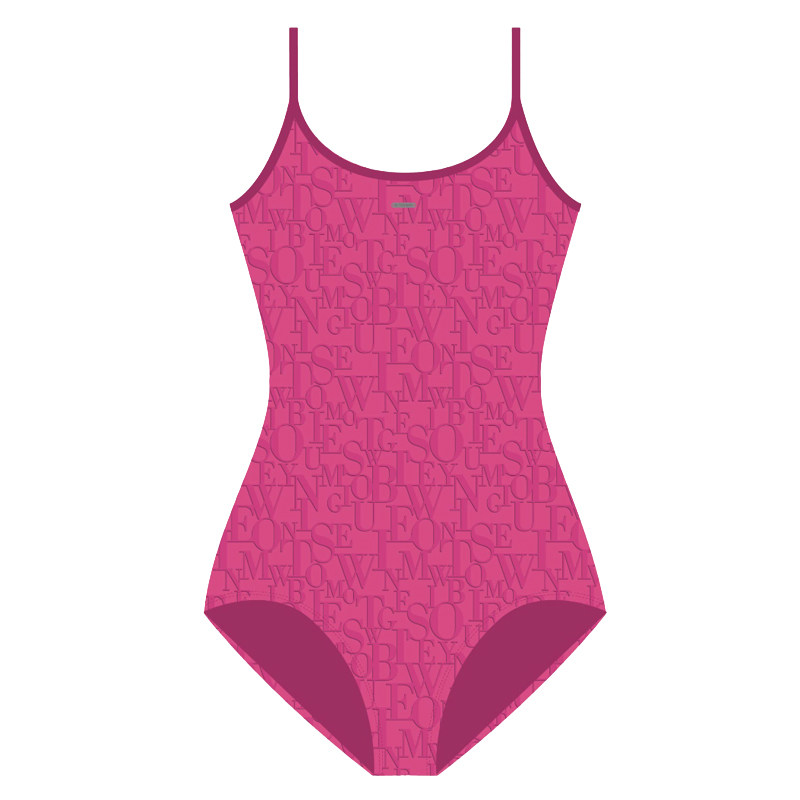 TOSWIM泳衣女连体细肩带三角新款