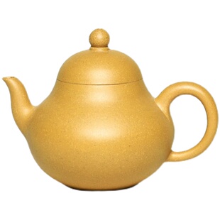 宜兴小容量紫砂壶名家纯手工原矿黄金段泥小梨形壶110cc单壶茶具