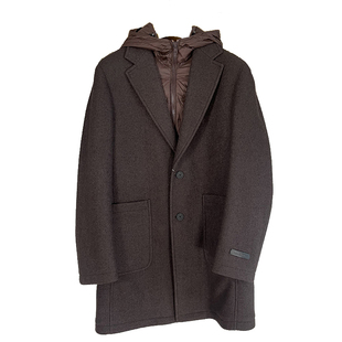 报喜鸟毛呢大衣男美拉德男士大衣中长款冬天加绒加厚内胆可拆卸