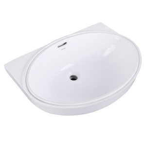 TOTO台盆LW546B/LW548B 椭圆形陶瓷智洁台下盆洗脸盆洗面盆洗手盆