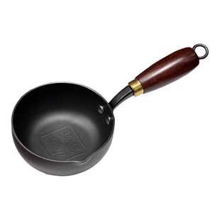 家用精铁泼油小锅热油专用锅长柄烧油淋油锅辅食小铁锅加深迷你锅