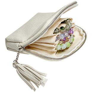 首饰收纳包多夹层手镯子水晶文玩饰品新款精致便携小型手链手串包