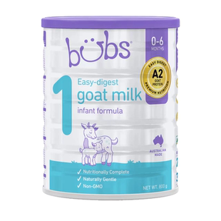 【包税0元试喝】bubs婴幼儿1段a2羊奶粉双益生菌dha宝贝0-6月800g