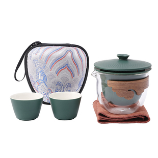 故宫360度泡茶快客杯便携随行旅行茶具搭配茶叶商务套装定制LOGO