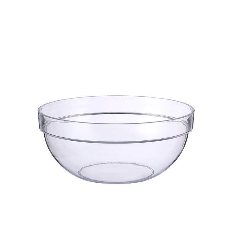 餐厅酒店 pc透明耐摔亚克力沙拉碗茶水碗旋转火锅碗仿玻璃洗手盅