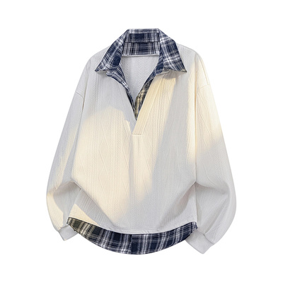 NASA官方进口美式潮牌假两件卫衣