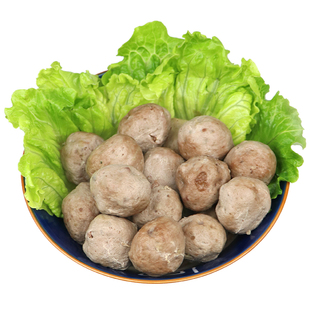 潮汕达濠特产手打牛肉丸牛筋丸500g火锅烧烤套餐 省内顺丰1件包邮