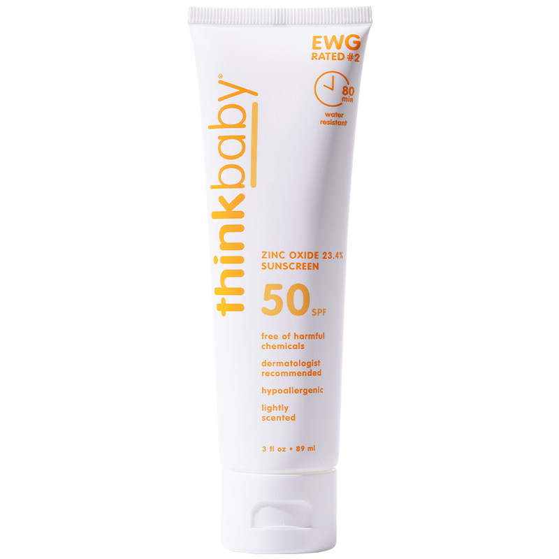 thinkbaby防晒霜儿童物理防晒乳经典SPF50学生军训专用防紫外线