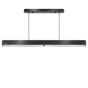 飞利浦护眼餐厅吊灯全光谱长条一字客厅书房简约极简餐桌灯具皓月