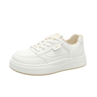 春季女款踩屎感轻便小白鞋