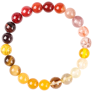 五福行水晶手链男女缺补喜用金木水火土转运珠手串马年本命年定制