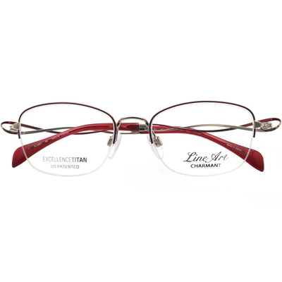日本Charmant/夏蒙半框线钛眼镜