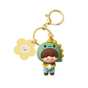 韩国ins可爱卡通硅胶小人钥匙扣白马王子挂件包包情侣书包挂饰女