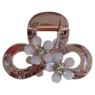 气质简约发夹女花朵抓夹高级感发饰后脑勺盘发鲨鱼夹中号发卡头饰