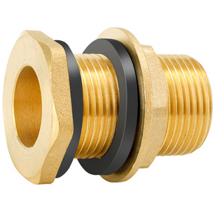 全铜水箱接头内外丝水池水塔水桶加长排水口进出水水管配件4分6分