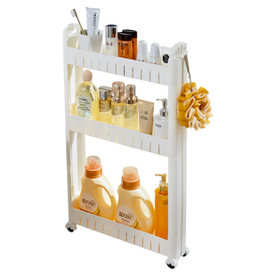 9-10cm卫生间浴室厨房夹缝置物架极窄缝隙靠墙冰箱侧边收纳储物柜