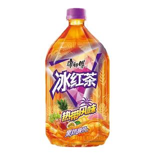 康师傅冰红茶热带水果风味1L大容量畅饮装经典口味解渴解腻整箱批