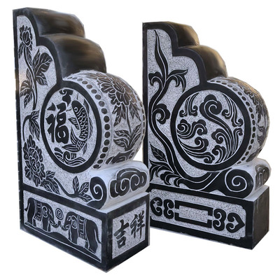 庭院石雕门墩抱鼓石仿古石雕门墩