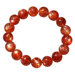 天然白水体小颗粒金太阳石手链日光石手串水晶配饰礼物情侣款男女