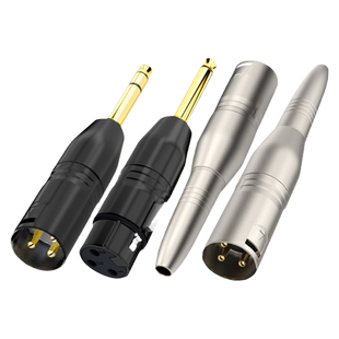 秋叶原卡农转6.5大二芯转接头6.35大三芯转卡侬公母XLR音频转换头