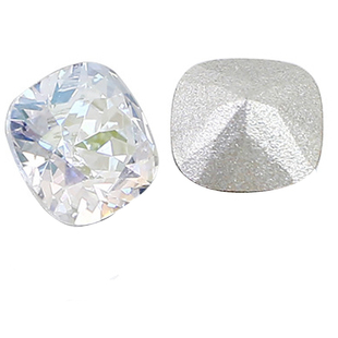 东洲水晶6mm肥方形尖底钻美甲网红爆款白色闪烁月光粉钻高品超亮