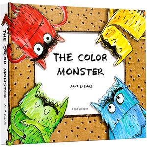 正版英文原版The Color Monster我的情绪小怪兽立体书怪物Goes to School绘本pop-up3-9岁好习惯培养颜色情商管理亲子共读早教书
