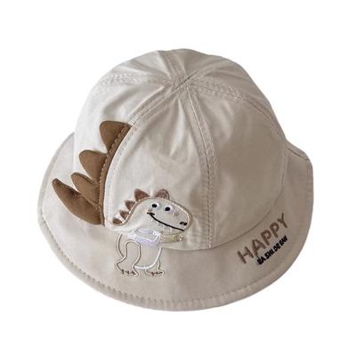 韩国婴儿帽子春夏时尚新款ins男宝女宝盆帽宝宝渔夫帽儿童遮阳帽