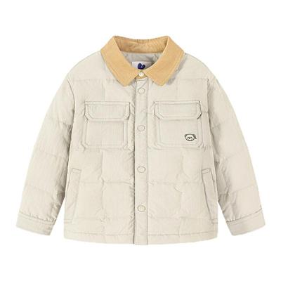 迷你巴拉男童羽绒服翻领