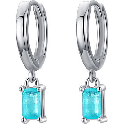 耳环欧美耳扣摩典纯银ins碧玺女