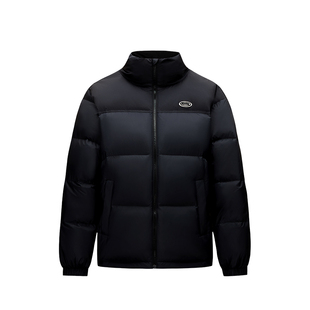 安踏面包羽绒防泼水短款男款冬季新年红色本命鸭绒羽绒服棉服外套