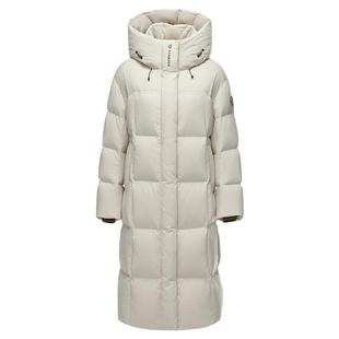 坦博尔新款冬运动羽绒服女户外防风中长款加厚外套保暖90绒680蓬