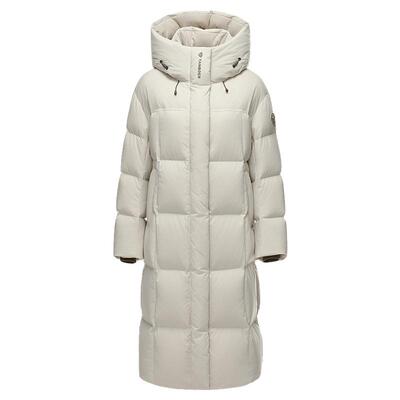 坦博尔新款冬运动羽绒服女户外防风中长款加厚外套保暖90绒680蓬