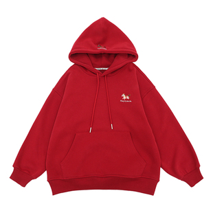 男童加绒卫衣2025马年限定冬装儿童外套加厚中大童国潮上衣拜年服