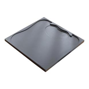 天然乌金石茶盘单盘方形一体整块石板家用功夫客厅茶台石头茶托盘