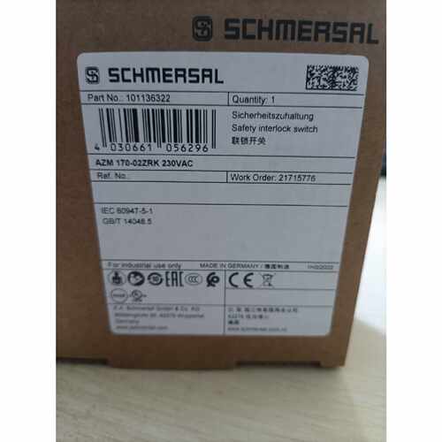 议价AZM 170-02ZRK 230VAC德国施迈赛联锁开关全新原装正品现货