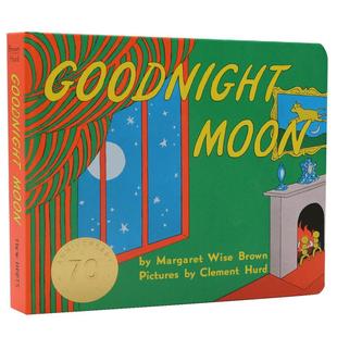 晚安月亮英文原版绘本Goodnight Moon英文绘本纸板书 周年纪念版廖彩杏书单吴敏兰  经典儿童睡前故事书good night moon 0-3-6岁