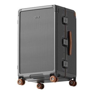 cece商务铝框行李箱女加厚结实20寸男万向轮旅行箱皮箱大容量纯PC