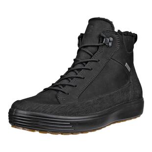 ECCO爱步Soft7高帮男鞋加绒GTX防水保暖舒适耐磨冬季休闲靴450444