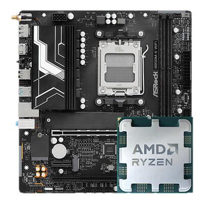 AMD R5 7500F 7700 9600X华擎B650M匠心B85 PRO钢铁传奇主板U套装