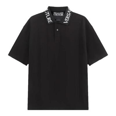 范思哲男士超宽松版型短袖POLO衫