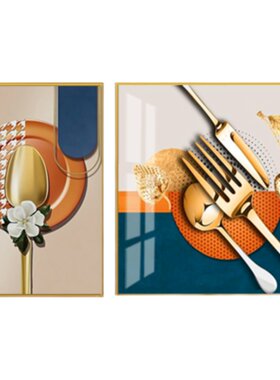 餐厅装饰画酒杯水果电表箱遮挡