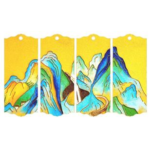 景泰蓝掐丝珐琅diy手工材料包 书签梅兰竹菊国潮非遗团建学生手工