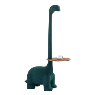 长颈龙边几设计师创意恐龙沙发茶几客厅家用动物椅带灯角几置物架