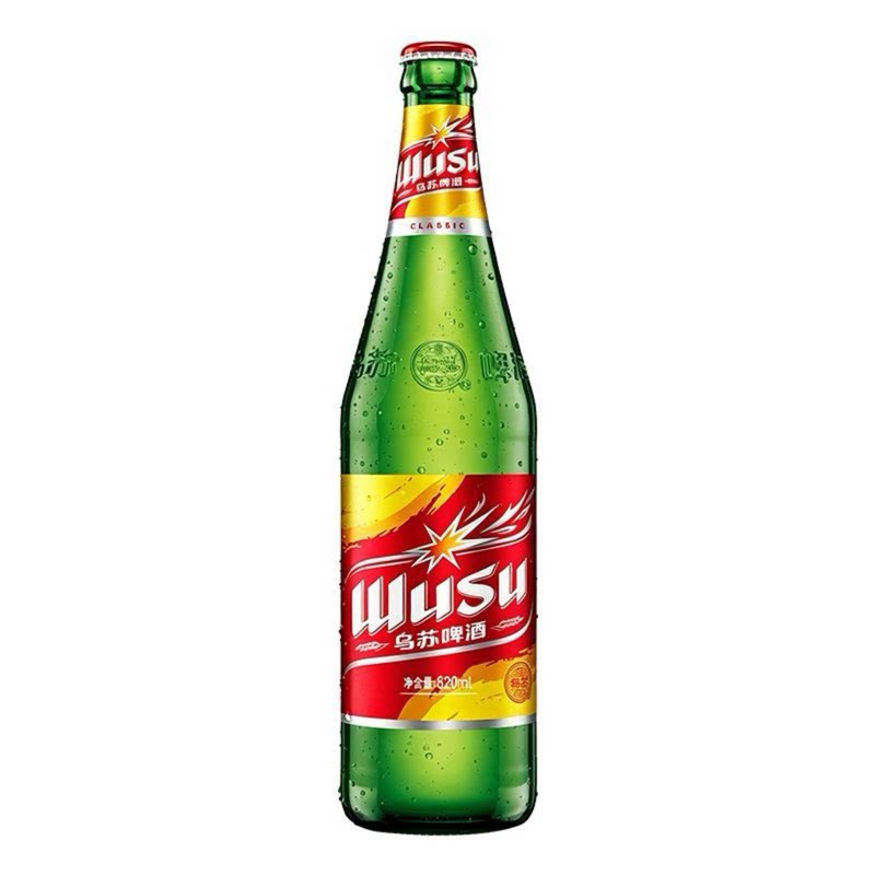 新疆乌苏啤酒大红乌苏620ml*6瓶