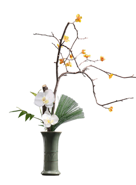妖及宋氏美学青花瓷桌面仿真花