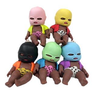 黑娃娃娜塔莎掌心解压拉伸小人橡胶黑人捏捏乐减压神器慢回弹玩具