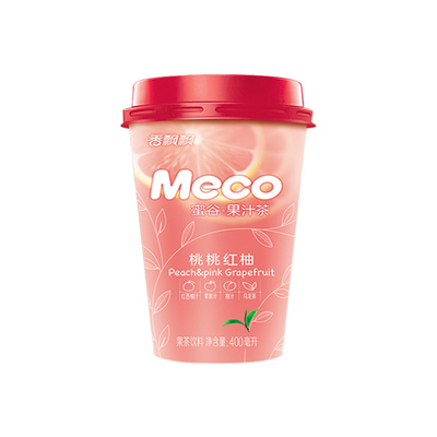 香飘飘奶茶meco蜜谷水果汁茶5杯