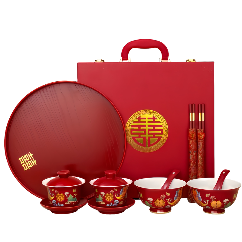 结婚对碗对杯对杯对碗