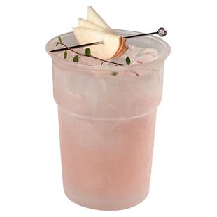 创意磨砂玻璃杯家用简约扩口杯冷饮喝水果汁杯拿铁冰美式咖啡杯子